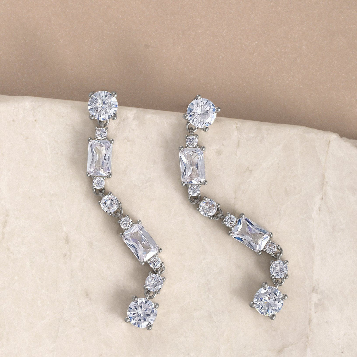 Elegant Rectangular Earrings