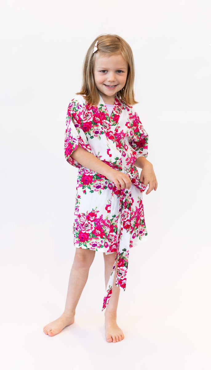 Floral Junior Bridesmaids Robe