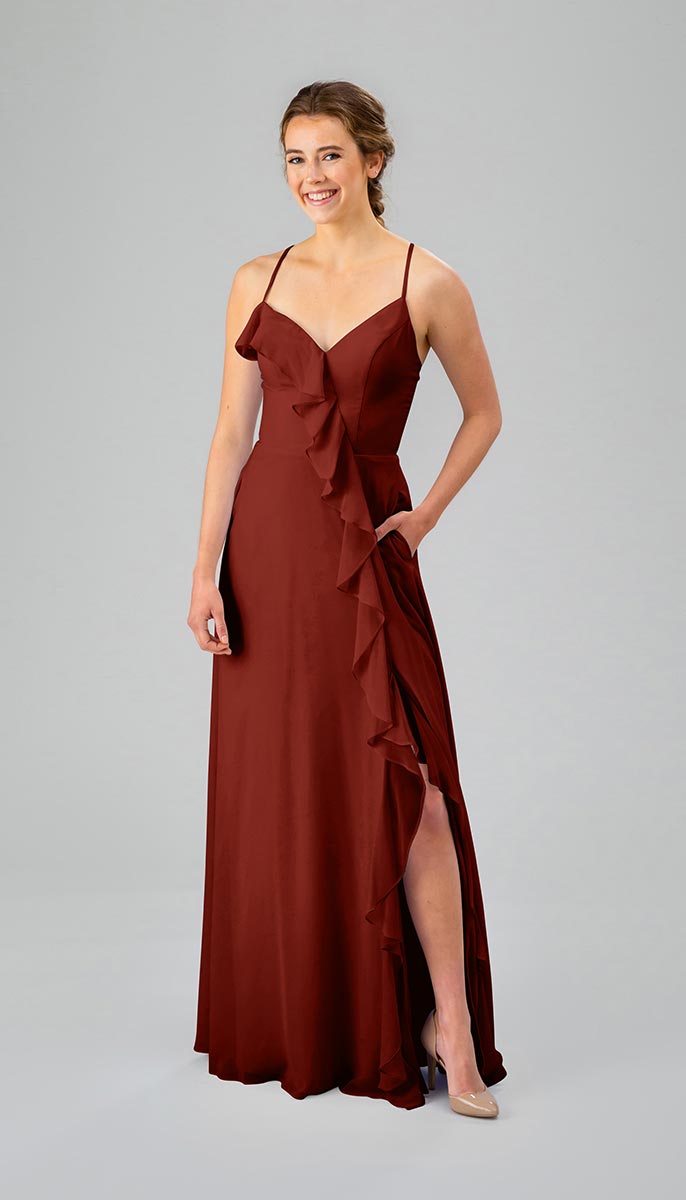 burgundy bridesmaid dresses macy's