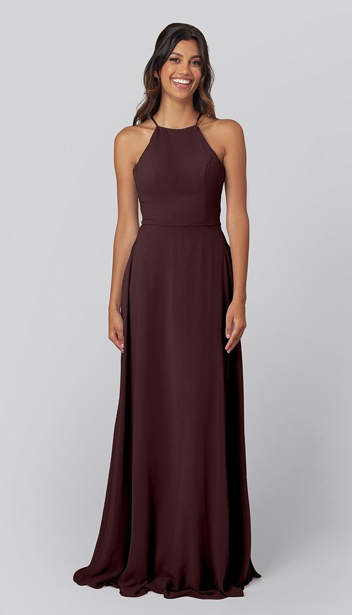 mahogany bridesmaid dress Chloe Mahogany Bridesmaid Dress by Talia Sarah
