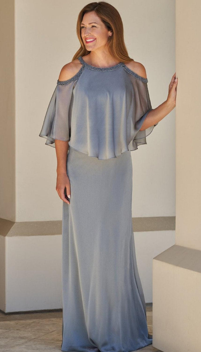 Jade Beaded Overlay J215006 Mother of the Bride Dress – Wedding Shoppe