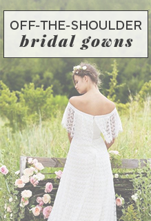 The 10 Best Off-the-Shoulder Wedding Dresses for 2018