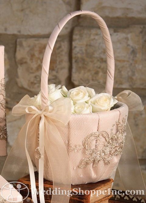 basket design for wedding dress Flower Girl Basket Ivory Wedding Basket, Flower Girls Basket, Flower Girl Gift Proposal, Flower Girl Baskets Pearl Handle Basket Lace Basket