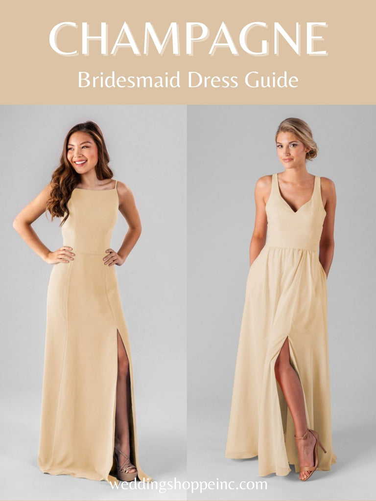 Champagne Bridesmaid Dresses For the Modern Bride
