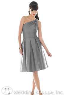 Gaga for Gray: Gunmetal Colored Bridal Party Gowns