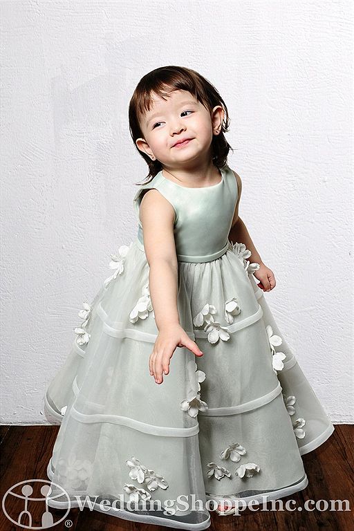 It’s Easy Being Green in Green Flower Girl Dresses