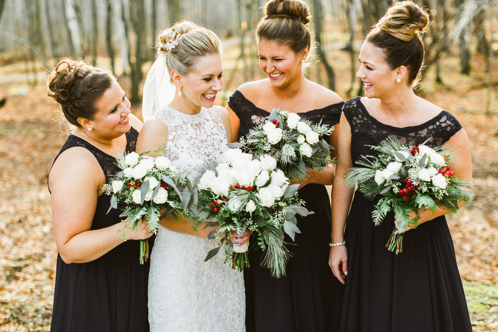 Strapless Black Bridesmaid Dresses