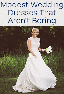 Modest Wedding Dresses That Aren't Boring