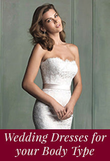 Finding the right wedding dress shape for your body