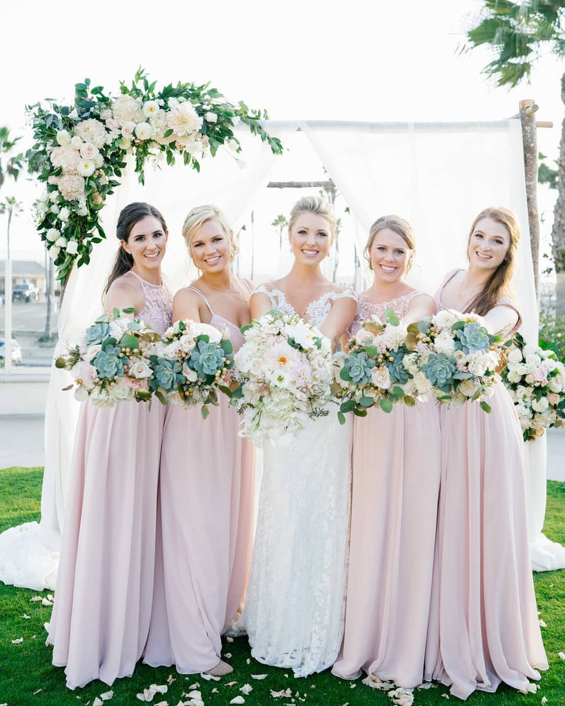 Blush Bridesmaid Dresses Your Girls Will Love