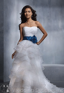 6. Something Blue Wedding Dress Sashes Belts or Other Adornments