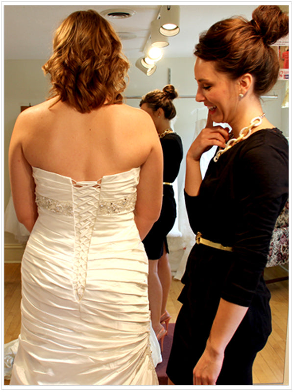 How to Lace up a Wedding Dress
