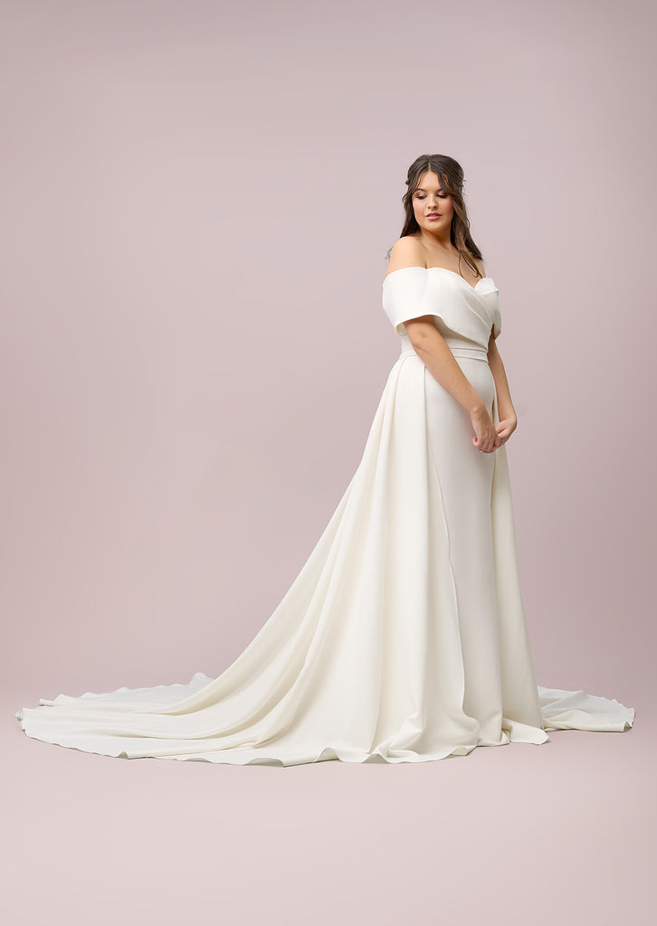 diamond wedding dress Selby Rae Aria July25BS VIP Clubhouse at Maya Mermaid Style Fabric color:Dark Denim