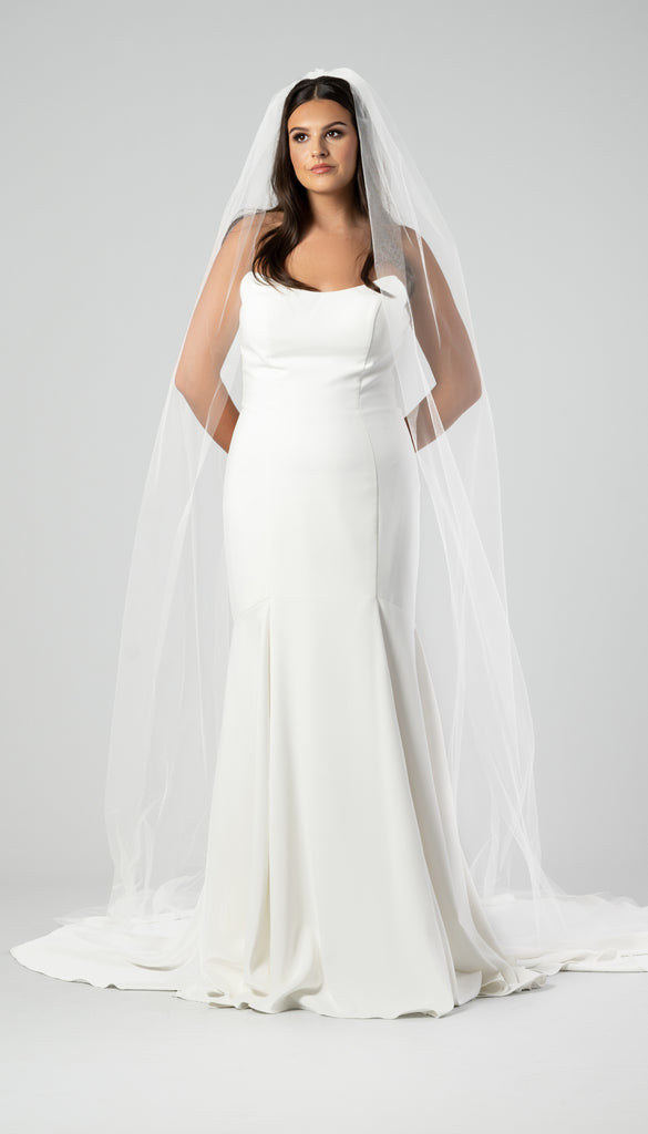 Shiloh Plain Tulle Veil The Wedding Shoppe