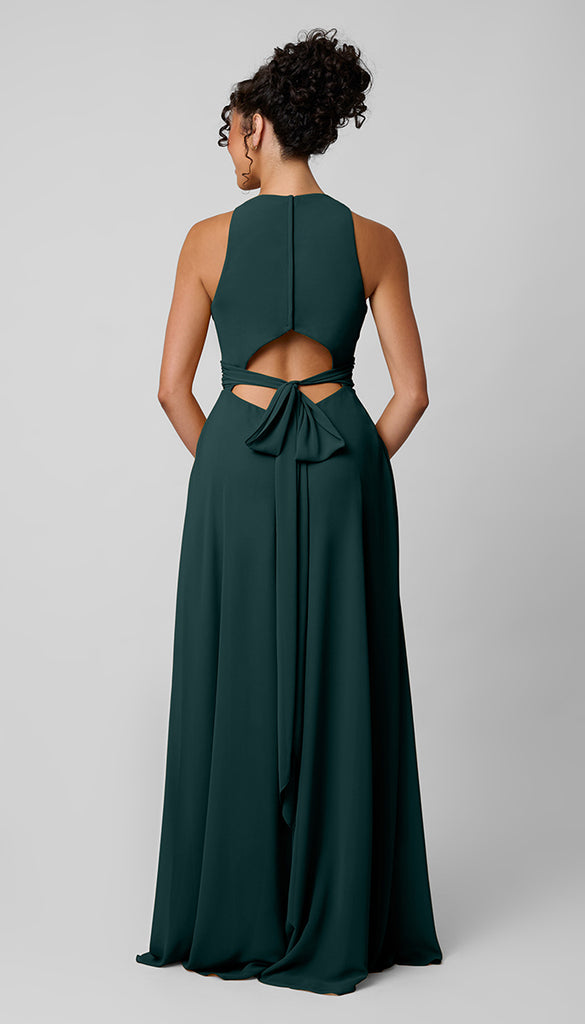 slim fit dress slacks REWRITTEN Brooklyn Bridesmaid Dress in Forest Green – Something Borrowed main image 1