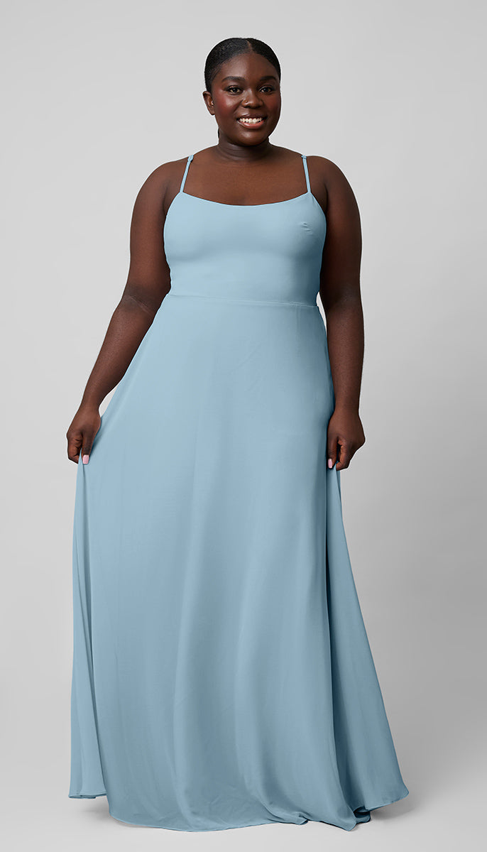 light blue bridesmaid dress