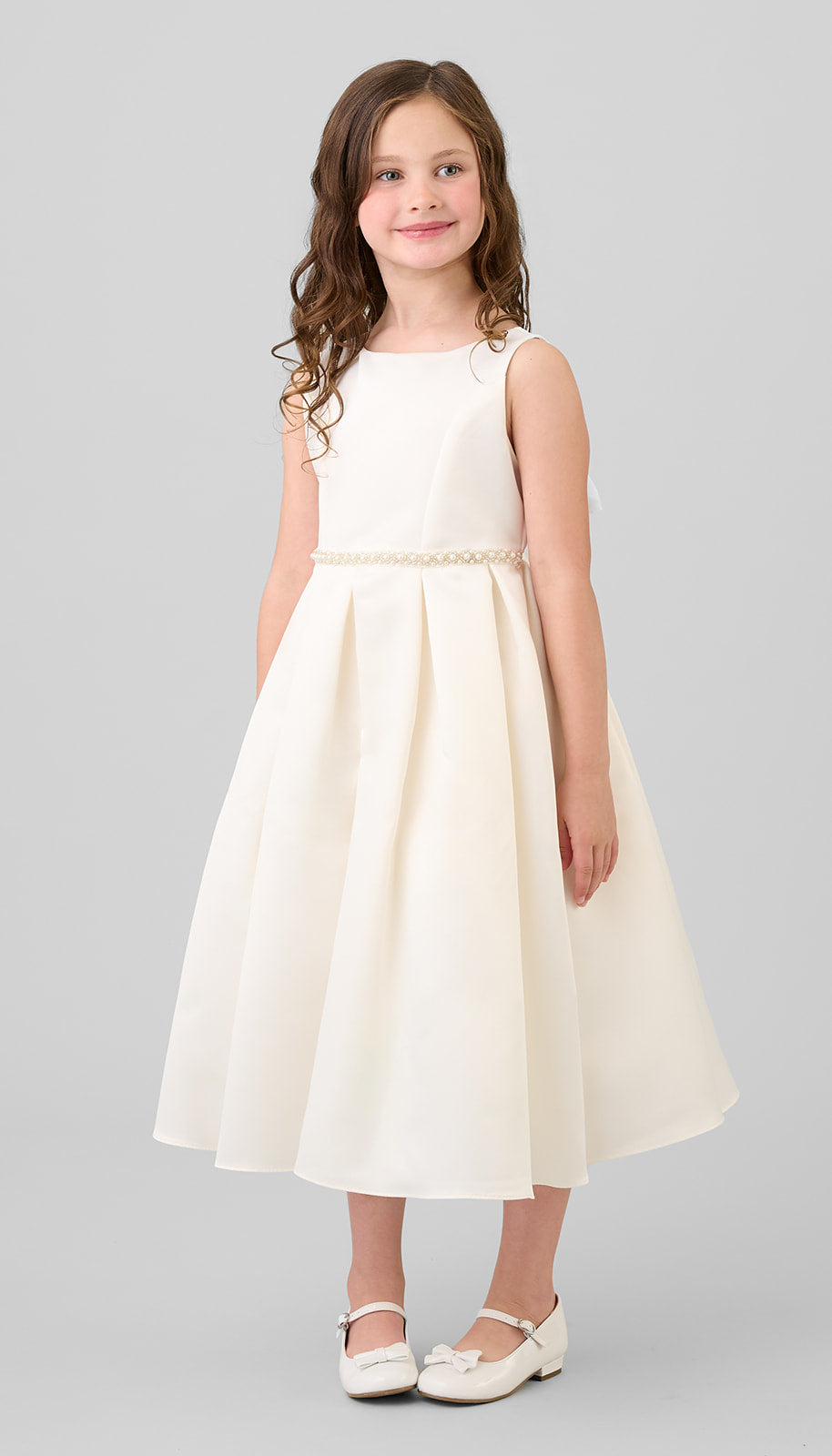 blue dress for baby girl Ivory flower girl dress Boho Beaded Pleated Kids Party Dresses