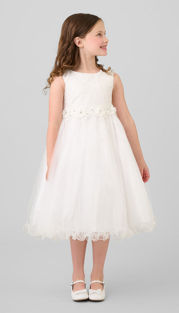 Full-length A-line Flower Girl Dress