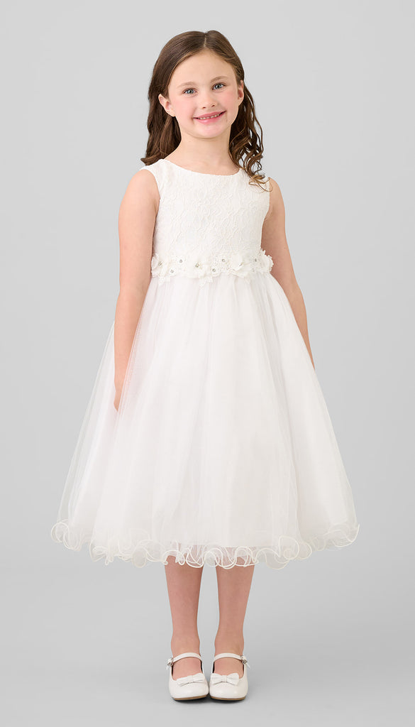 Full-length A-line Flower Girl Dress