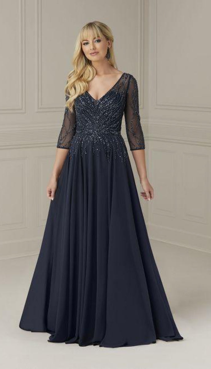 Mother of The Bride Dress - Affordable - Plus Size Available - Christina Wu 17109 Mothers Dress - Navy Mother of The Bride Dress - Affordable - Plus Size Available - Christina Wu 17109 Mothers Dress - Navy