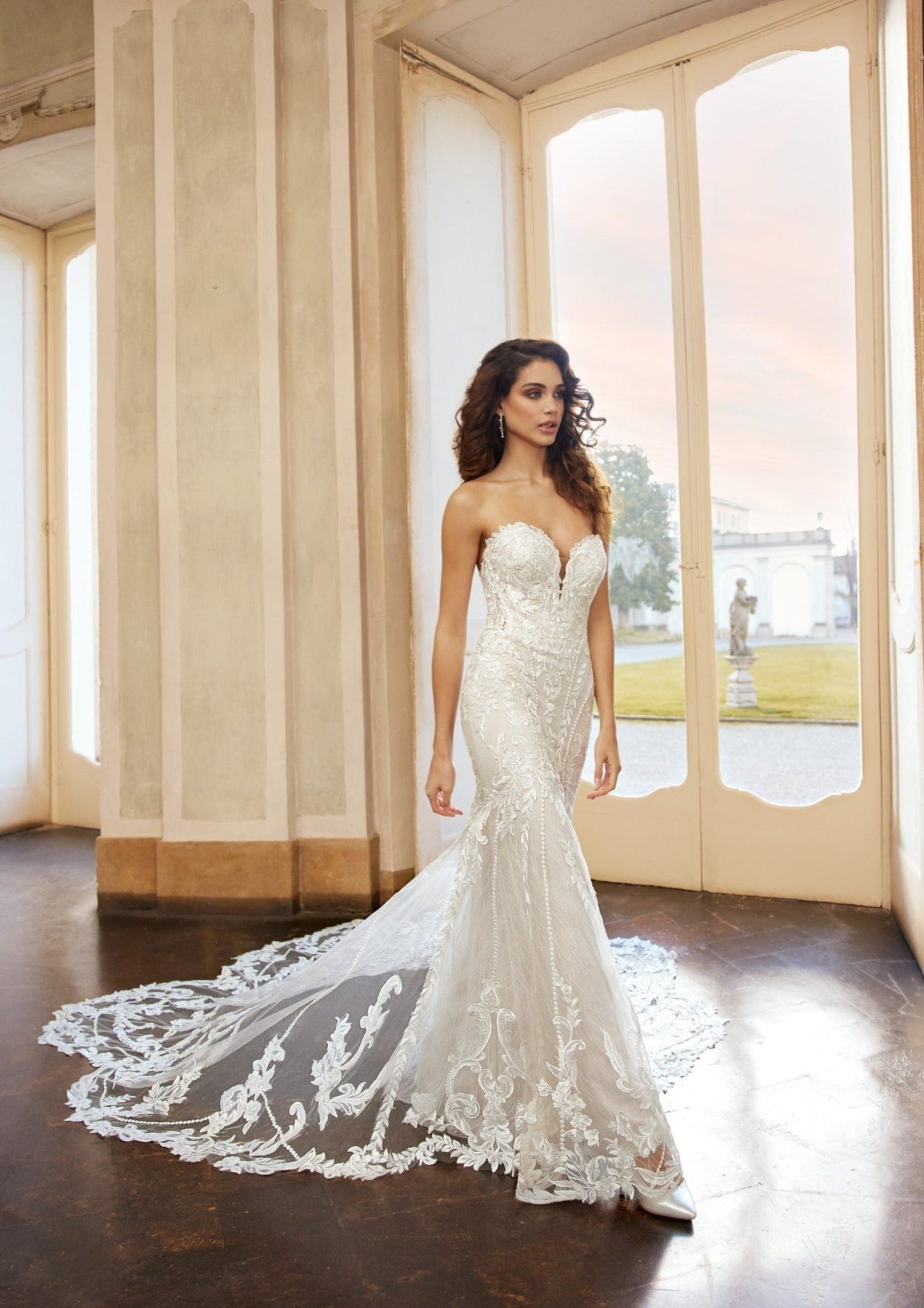 Blue wedding online dress by randy fenoli