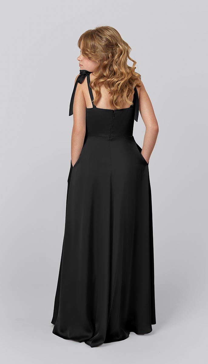 elsa bridesmaid dress A-line Lilac Chiffon Strapless Long Custom Bridesmaid Dresses , BN1342 –  MarryLover main image 0