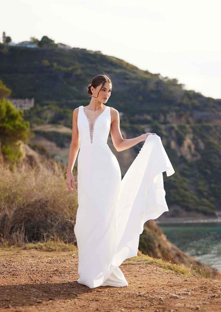 essense of australia beach wedding dress D3763 Type:Shirts
