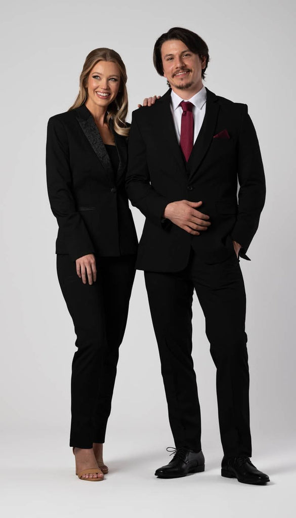 Women's Suit 2 Piece Black – Wedding Shoppe