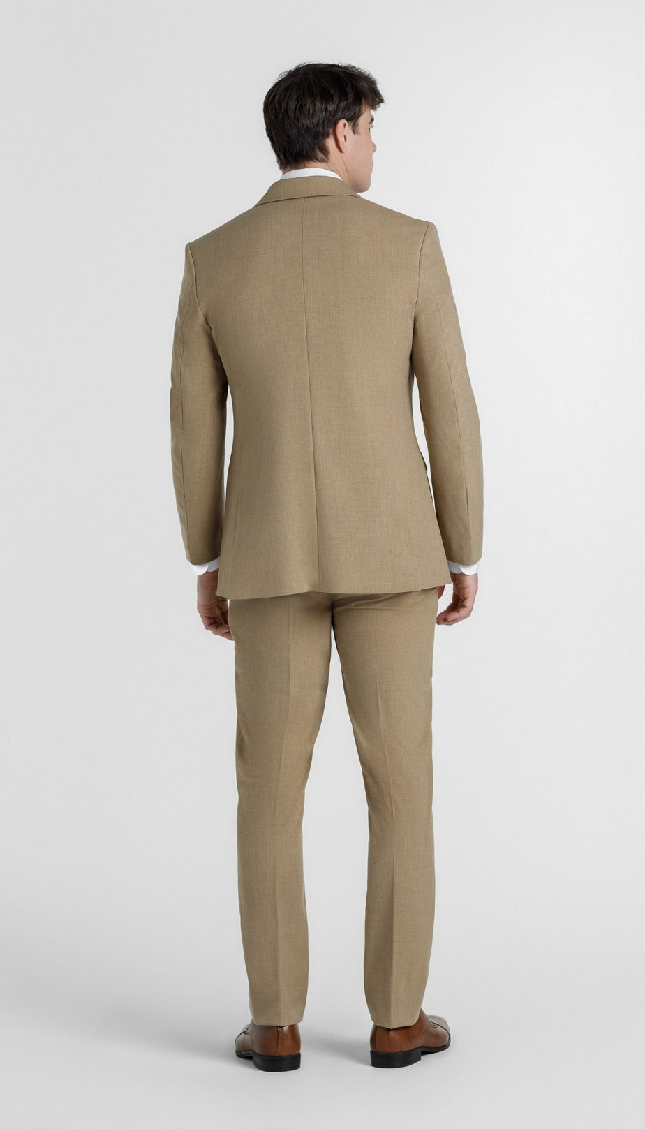 Trim Fit 2 Piece Suit Camel  Wedding Shoppe
