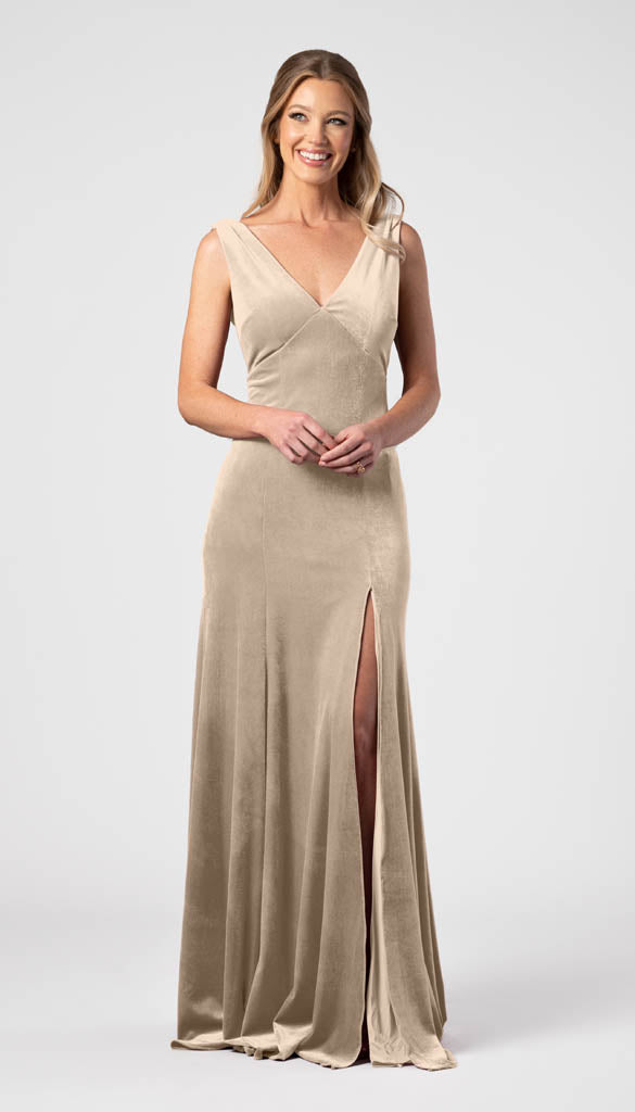 Kennedy Blue Carmen Velvet Bridesmaid Dress – Wedding Shoppe