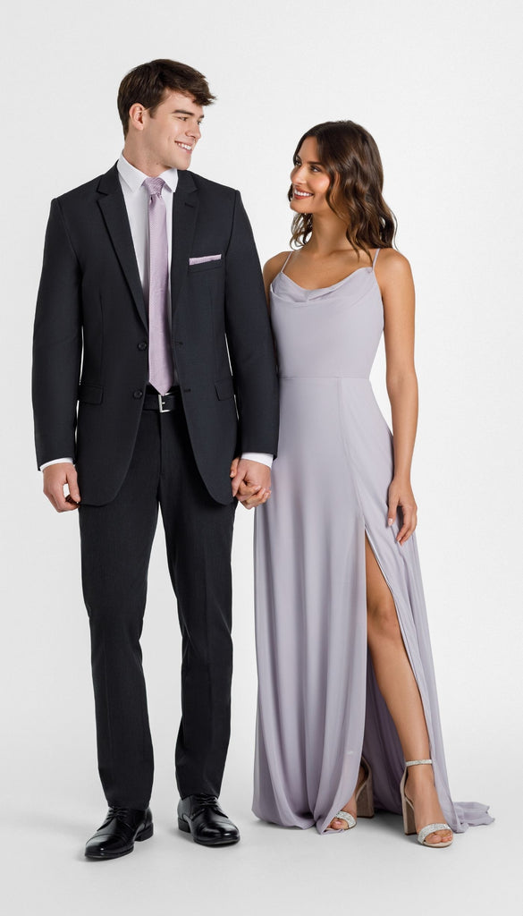 Trim Fit 3 Piece Suit Charcoal – Wedding Shoppe