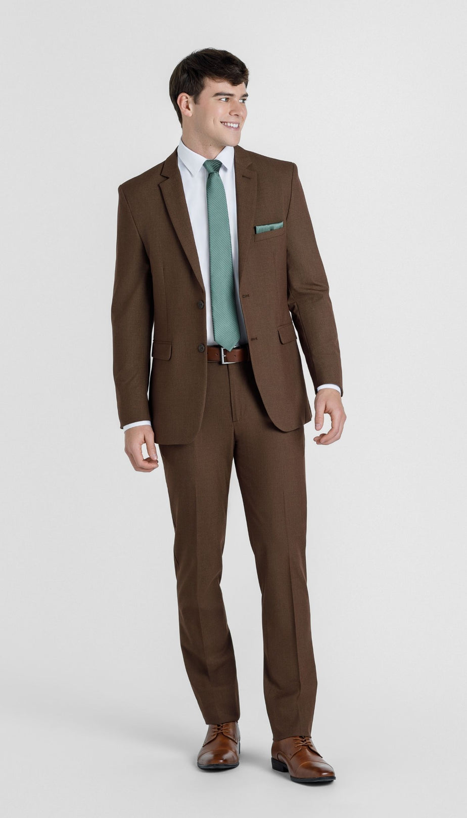 Trim Fit 2 Piece Suit Cocoa – Wedding Shoppe