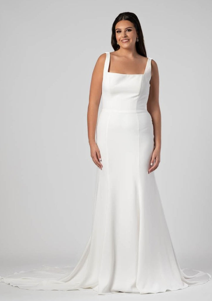 Crepe Wedding Dress | Davey | The Wedding Shoppe Crepe Wedding Dress | Davey | The Wedding Shoppe