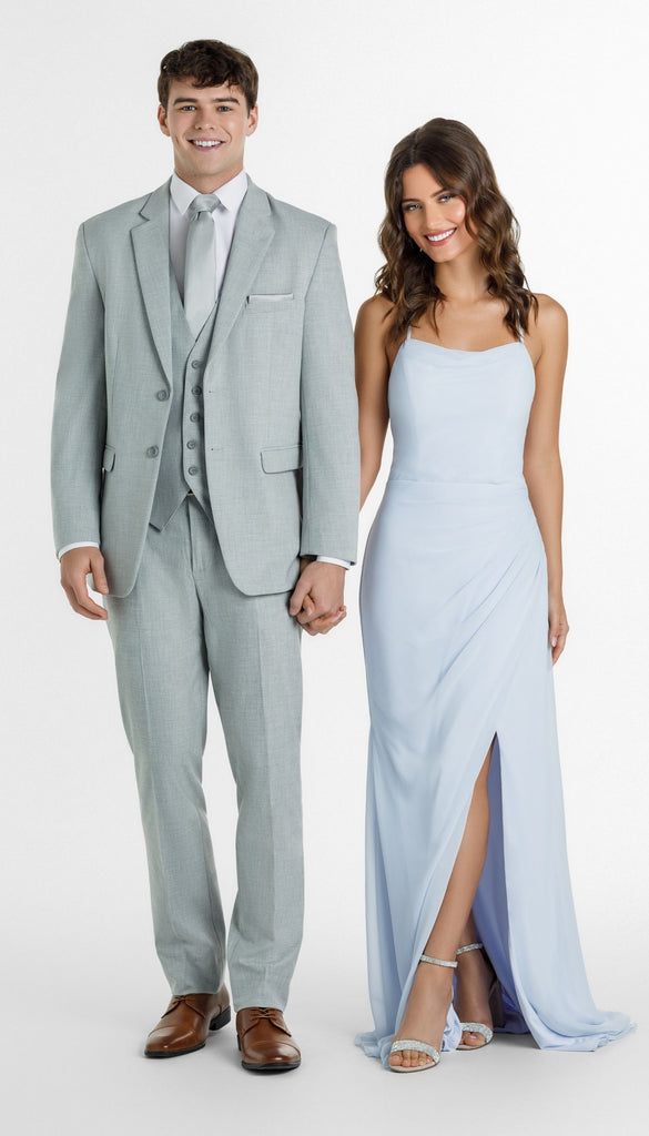 Trim Fit 2 Piece Suit Light Grey – Wedding Shoppe
