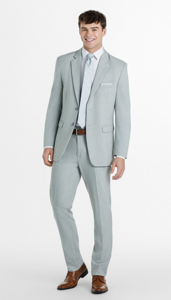 Trim Fit 2 Piece Suit Light Grey Wedding Shoppe Trim Fit 2 Piece Suit Light Grey Wedding Shoppe