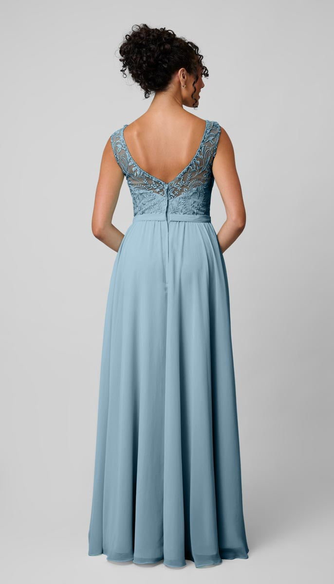 morganite bridesmaid dress Adrianna Papell 40336 Bridesmaid Dress