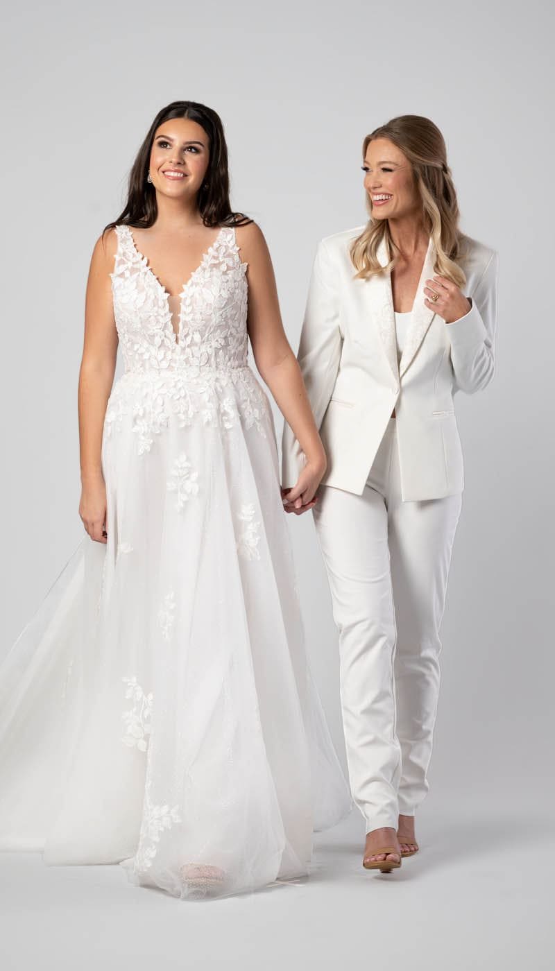 Women's Suit 2 Piece Ivory  Wedding Shoppe
