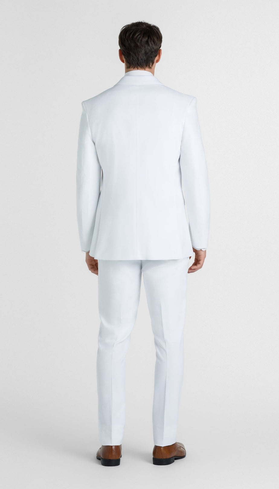 Trim Fit 2 Piece Suit White – Wedding Shoppe Trim Fit 2 Piece Suit White – Wedding Shoppe
