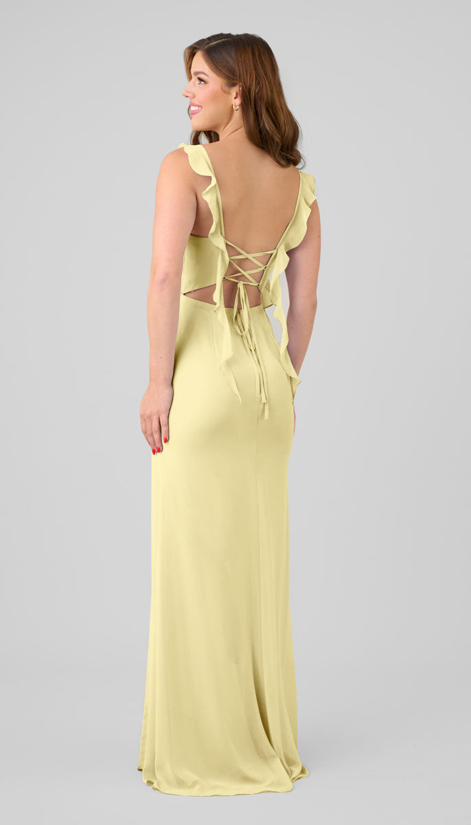 buy back bridesmaid dresses Kennedy Blue Kylie Dress Front Neck Style_Keyhole Jacqueline Specialty Fernandez Blue Size:1X / US 18-20 making it a must