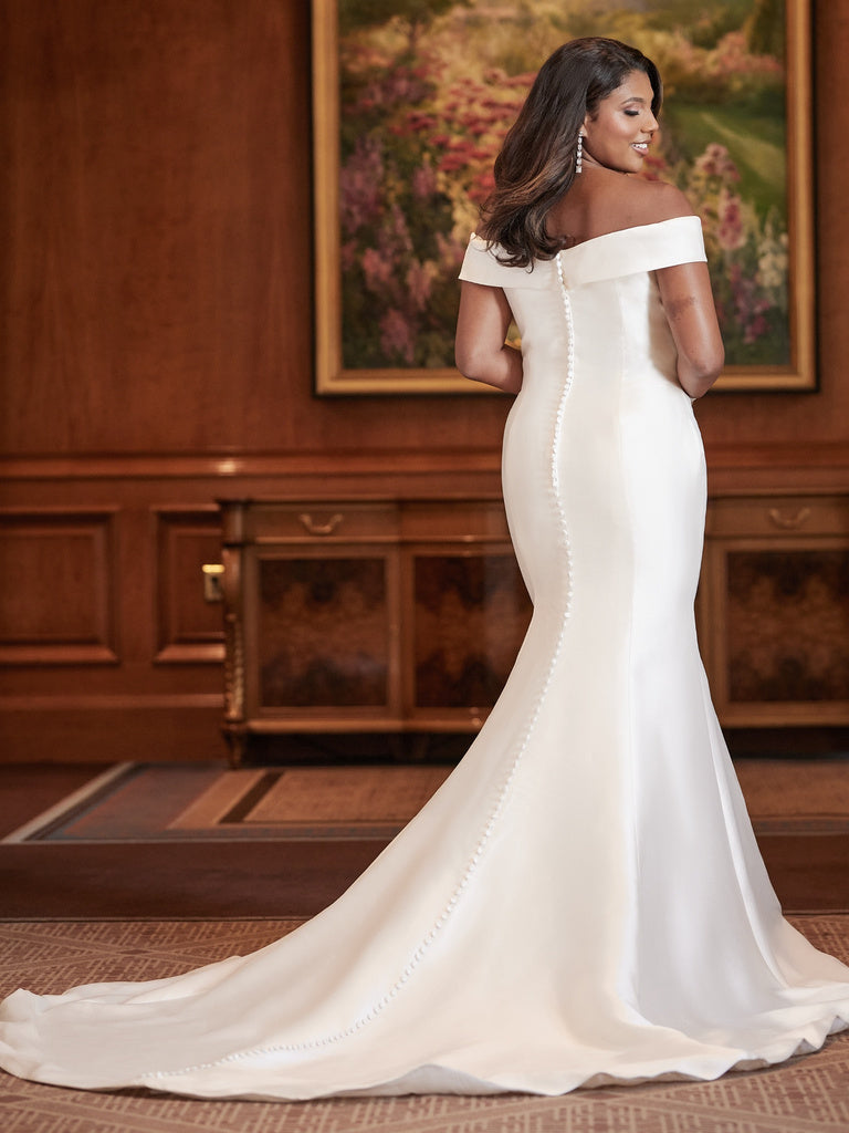 satin mermaid wedding dresses Ivory Strapless Sweetheart Neckline Dress Its fit Lovely Bow V Neck Sleeveless
