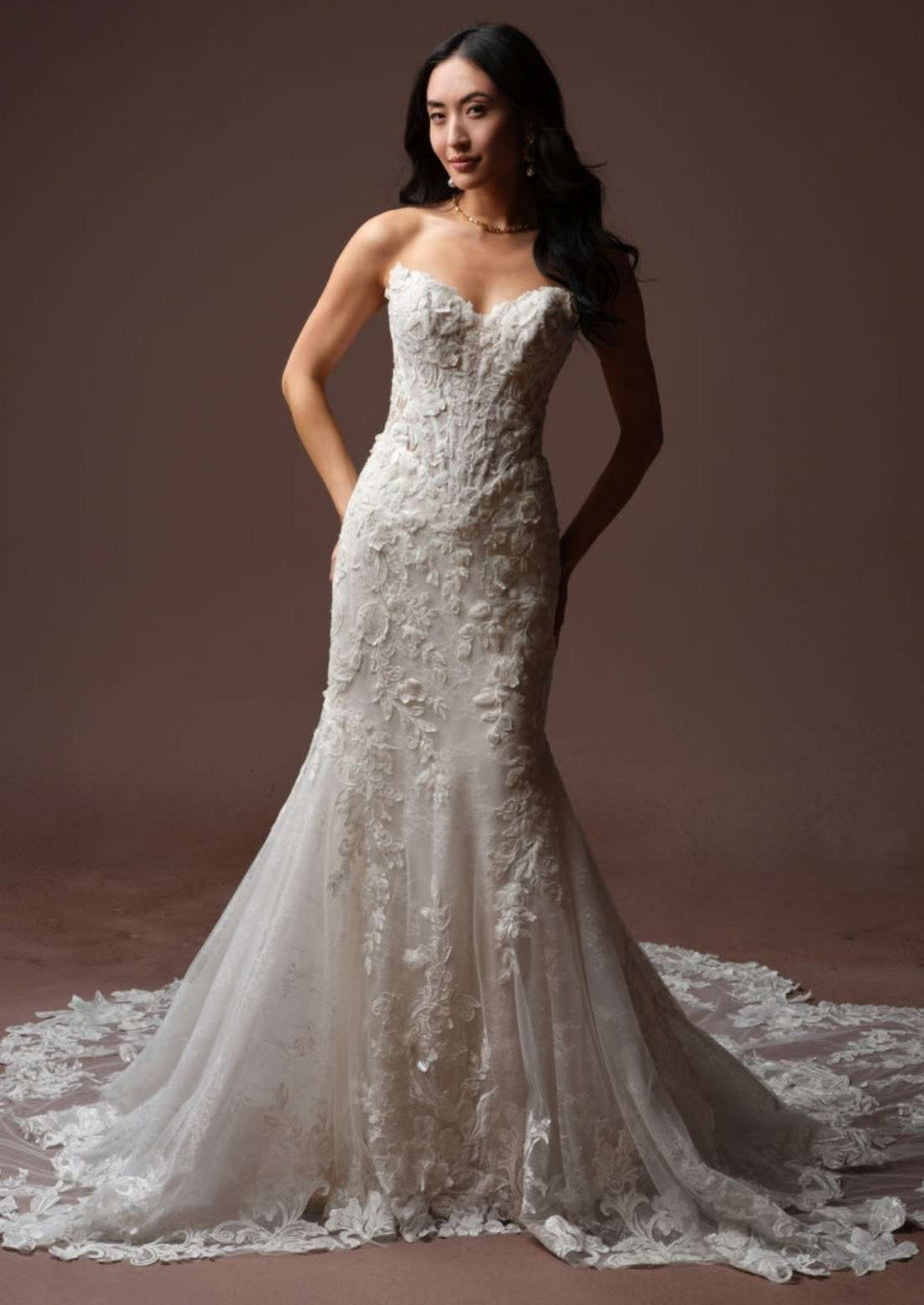 estelle dresses Dress (White Green) XL A striking gown Maggie Sottero Estelle Wedding Dress
