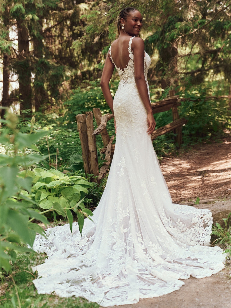 maggie sottero open back wedding dress 100 Open Back Wedding Dresses with Beautiful Details - Hi Miss Puff