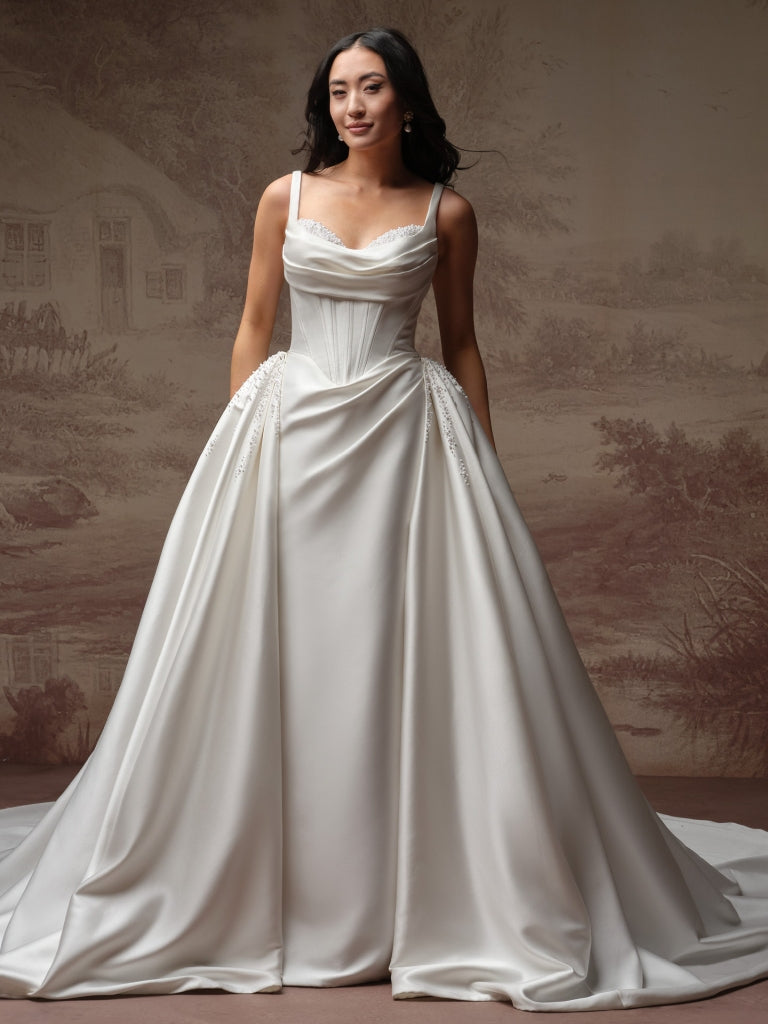maggie sottero satin wedding dress Maggie Sottero - 23MS723