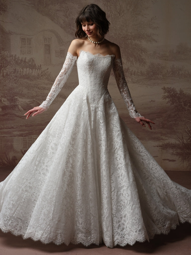 maggie sottero a line wedding dresses Maggie Sottero Designs 22MT585B01 Amelishan Bridal