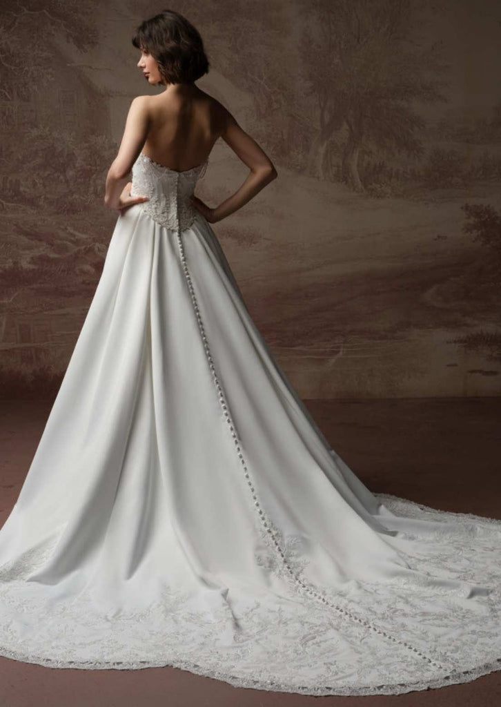 maggie sottero backless wedding dress Never Worn Maggie Sottero Angelette Wedding Dress