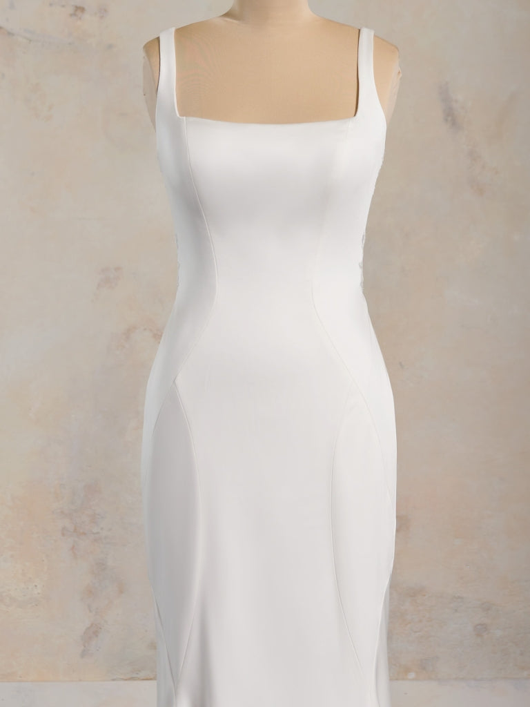 vivica satin midi dress Maggie Sottero Vivica Wedding Dress
