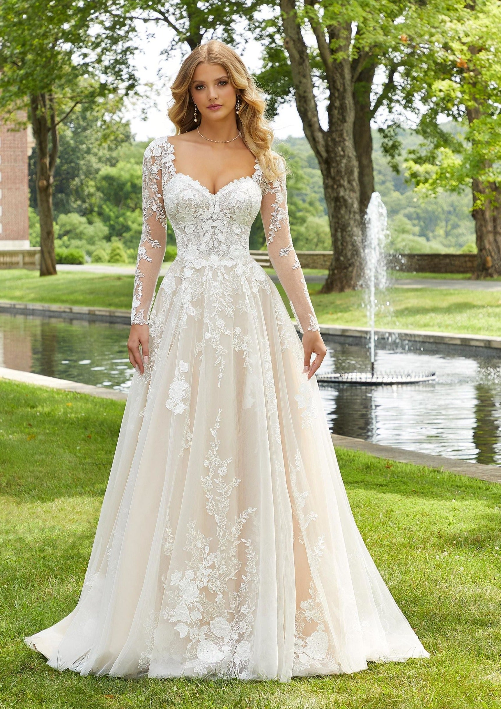 Wedding Dress - Affordable - Plus Size Available - Morilee Signature Drucilla Wedding Dress - Ivory/Rose/Honey Wedding Dress - Affordable - Plus Size Available - Morilee Signature Drucilla Wedding Dress - Ivory/Rose/Honey