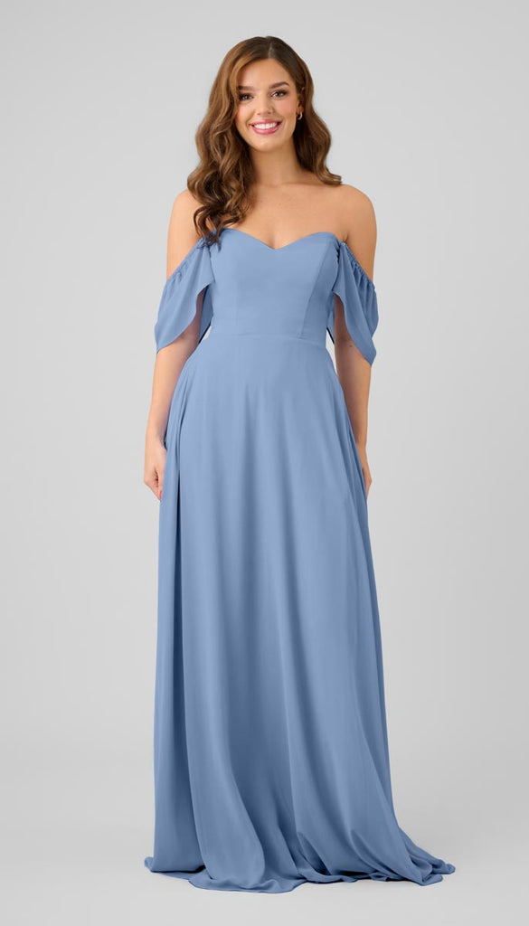 teal blue bridesmaid dresses Kennedy Oakley Dress The off Azazie Sky Blue A-Line no-returns:2025-11-18T00:00:00_2025-11-18T23:59:59 Color:Distressed Brown Pull-up