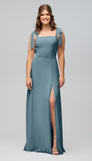 sofia bridesmaid dresses Sofia Blue High Neck Bridesmaid Dresses