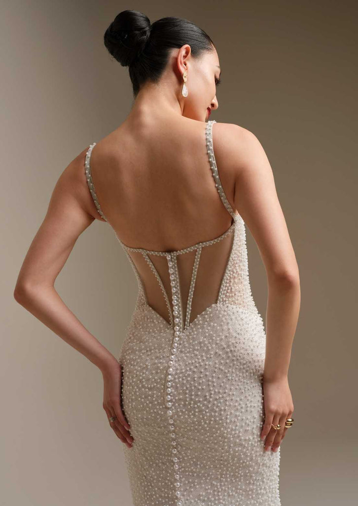 wedding dress bodycon Sottero & Midgley Cooper Gifts Size:18 Wide Laney Trendy Square Long Made from luxurious satin